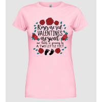 Pólómánia Roses are red - Női Kerek nyakú Póló