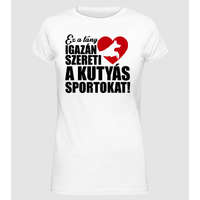 Pólómánia Kutyás sportos lány - Női Alap póló