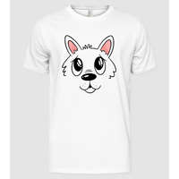Pólómánia Cuki Kiskutya Fej - Férfi Alap póló