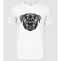 Pólómánia Mandala Mopsz Fej - Férfi Alap póló