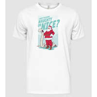 Pólómánia Mikulás ajándék listája - Karácsonyi póló - Férfi Alap póló