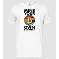 Pólómánia Mine your own business Bitcoin - Férfi Alap póló