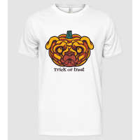 Pólómánia Mopsz Tök Fej Pumpkin Halloween - Férfi Alap póló