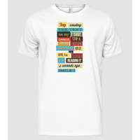 Pólómánia Stop reading the text on my t shirt - Férfi Alap póló