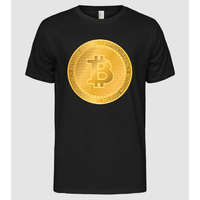 Pólómánia Bitcoin Arany érme - Férfi Alap póló