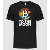 Pólómánia Bitcoin to the moon - Férfi Alap póló