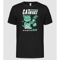 Pólómánia Cat wars - May the force be with meow - Férfi Alap póló