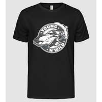 Pólómánia Knight Rider - Young and wild - Férfi Alap póló