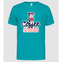 Pólómánia Kávé - folyékony ölelés az agynak - Férfi Alap póló