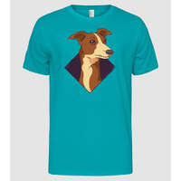 Pólómánia Whippet Kutya Fej - Férfi Alap póló