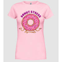 Pólómánia Donut Stress Fánk - Női Kerek nyakú Póló