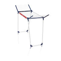 Leifheit 81570 Pegasus 150 Solid Slim ruhaszárító, fehér, 15 m szárítófelülettel, 55 cm szélességgel, 105 cm magas oldalsó szárnyakkal, 2 db EasyClip csipesztartóval, beltéri és kültéri használatra, stabil fém vázzal