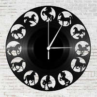 Bakelit falióra - lovas óra