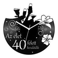 Női szülinapi bakelit óra - 40 felett