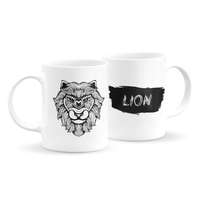 Állatfejes bögre - oroszlán 5