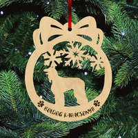 Fa karácsonyfadísz - Afgán agár