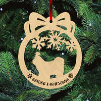 Fa karácsonyfadísz – Shih-tzu