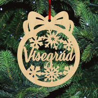 Fa karácsonyfadísz - Visegrád