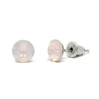 Swanis pötty bedugós fülbevaló - 6mm - Opal Rose
