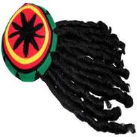 Raszta paróka sapkával