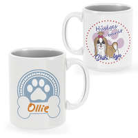 Shih tzu bögre egyedi névvel