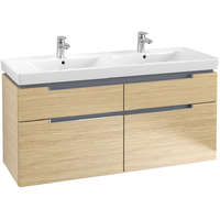 Villeroy & Boch Villeroy & Boch Subway 2.0 Fürdőszoba bútor kétmedencés mosdókagylóhoz 1300 mm Nordic Oak (mosdókagyló nélkül)