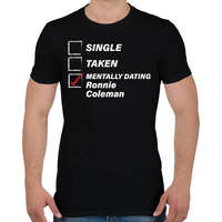 printfashion Single, taken, Ronnie Coleman - Férfi póló - Fekete