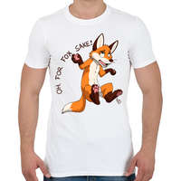 printfashion Oh For Fox Sake 2 - Férfi póló - Fehér