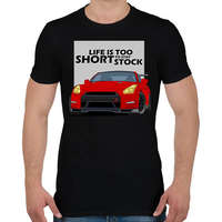 printfashion Life is too short - Férfi póló - Fekete