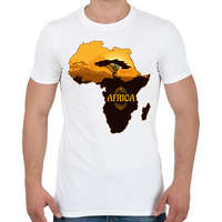 printfashion Afrika Térkép - Férfi póló - Fehér