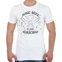 printfashion Sose bízz egy vékony szakácsban - Férfi póló - Fehér