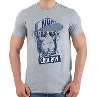 printfashion cool boy gorilla - Férfi póló - Sport szürke