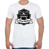 printfashion etikus hecker - Férfi póló - Fehér