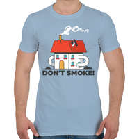 printfashion Don't smoke - Férfi póló - Világoskék