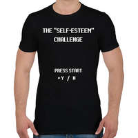 printfashion The "Self-Esteem" Game - Férfi póló - Fekete