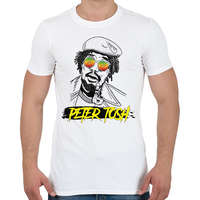 printfashion Peter Tosh - Reggae - Férfi póló - Fehér