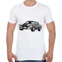 printfashion Ford Mustang - Férfi póló - Fehér