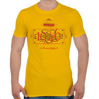 printfashion since-1946-red-black - Férfi póló - Sárga