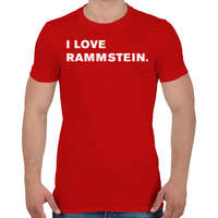 printfashion I love Rammstein. - Férfi póló - Piros