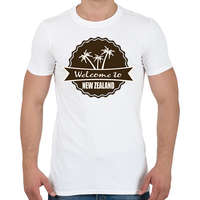 printfashion W New Zeland - Férfi póló - Fehér