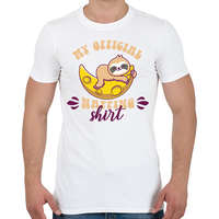 printfashion My official napping shirt - Férfi póló - Fehér