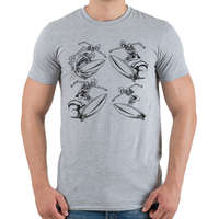 printfashion Szörf 03 - Férfi póló - Sport szürke