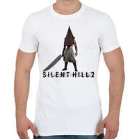printfashion Silent hill 2 pyramid head - Férfi póló - Fehér