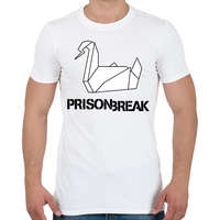 printfashion prison break fekete - Férfi póló - Fehér