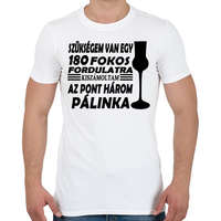 printfashion 180 fok = 3 feles - Férfi póló - Fehér