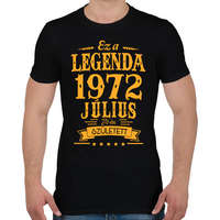 printfashion Ez a legenda 1972 július 24-én született - Férfi póló - Fekete