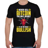 printfashion BITCOIN 4 EVER 43 - Férfi póló - Fekete
