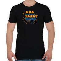 printfashion Apa a legjobb barát mindörökre - Férfi póló - Fekete