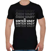 printfashion Ózdi vagy és Sinter vagy! - Férfi póló - Fekete