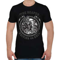 printfashion A kaszás a pokolba vezet. - Férfi póló - Fekete